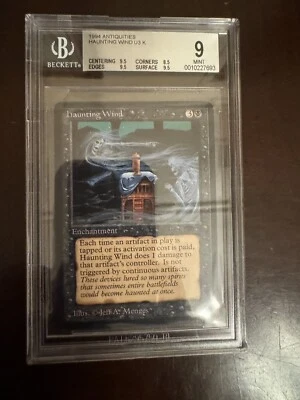 MTG Antiquities - Haunting Wind BGS 9.0 (9) Mint Card  - Graded Magic - Image 1 of 4