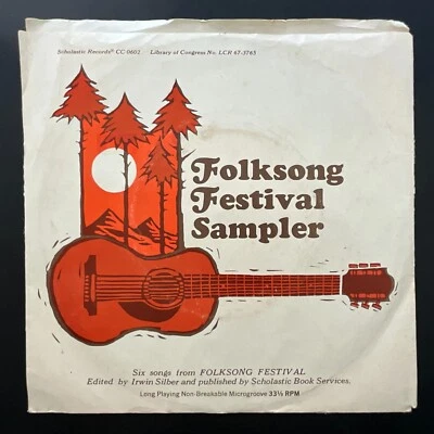 Folksong Festival Sampler, 1967 Scholastic Records Compilation 7" 33rpm Vinyl NM - Image 1 of 4