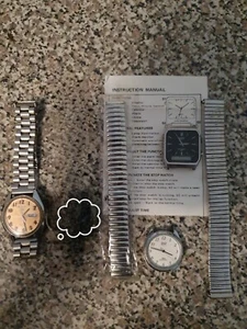 VINTAGE WATCHES X 3 PULSAR, Q&Q, CASIO & ACESSORIES ESTATE SALE - Picture 1 of 8