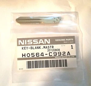 GENUINE NISSAN KEY BLANK MASTR H0564C992A - Picture 1 of 1