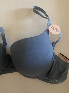 Danskin Breathable Laser Bra Size 36C Dawn Blue - Picture 1 of 4