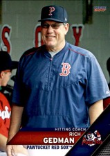 2017 Pawtucket Red Sox Choice #34 Rich Gedman Hitting Coach Baseball Card