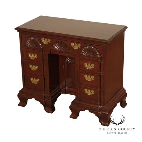Custom Newport Rhode Island Goddard and Townsend  Style Mahogany  Knee Hole Desk Cover