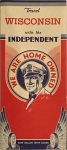 1942 Globe Oil Road Map: Wisconsin NOS - Picture 1 of 1