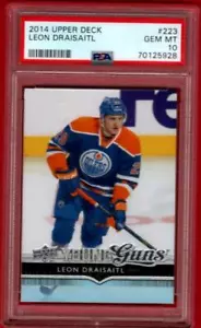 2014-15 UPPER DECK LEON DRAISAITL YOUNG GUNS ROOKIE #223 PSA 10 RC UD YG 14-15 G - Picture 1 of 1
