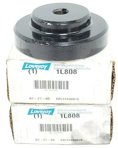 LOT OF 2 NIB LOVEJOY 1L808 COUPLINGS 68514436078 6J FLNG 5/8 3/16X3/32 KW- S - Picture 1 of 3