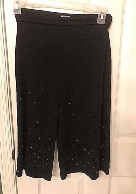 Canyon River Blues Black Capri Flair Pants With Studs Girls Size 18 - Image 1 of 4