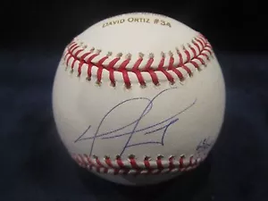 David Ortiz Autografato & Inciso '07 WS Champs Baseball - Certificato JSA - Foto 1 di 9