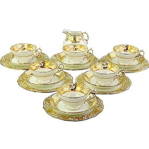 Hammersley, 6 Trios + Milk, Gilded - Picture 1 of 6