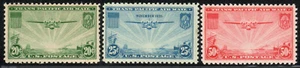 US Airmail Airpost Set of 3 C20 C21 C22 Transpacific China Clipper MNH VF F/VF - Picture 1 of 2