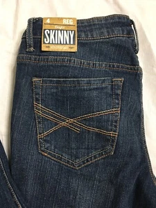 Aeropostale Bayla Skinny Jeans Size 4 Low Rise Distressed Blue Stretch Denim NWT - Picture 1 of 11