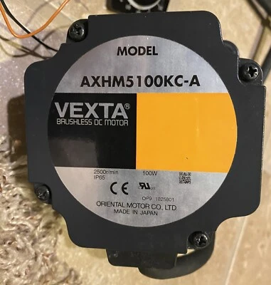 VEXTA AXHM5100KC-A Brushless DC Motor With Motor Controller AXHD100K Speed Pot - Image 1 of 4