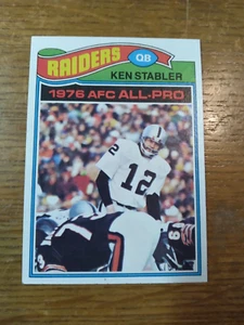 1977 Topps Football #110 Oakland Raiders Quarterback Ken Stabler EX - Picture 1 of 2