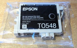 Original EPSON T0548 Matte Black ink cartridge factory sealed from a 'Frog' box - Photo 1/1
