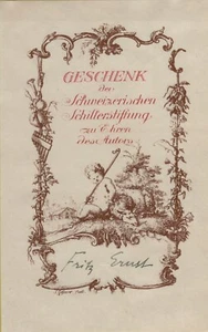 100658 ex libris antico GESCHENK - Imagen 1 de 1