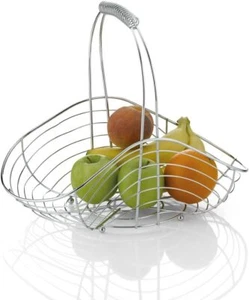Cesta de frutas Kela metal cromado frutero cesta de alambre cesta de frutas cesta de rejilla - Imagen 1 de 2