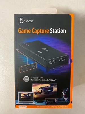j5create 4K UHD Video Game Capture Station USB Type-C to HDMI Windows Mac JVA04  - Image 1 of 3