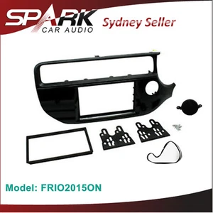 SP Double 2 Din Facia Kit Panel Fascia Dash For Kia Rio 2015-2016 UB Piano Black - Picture 1 of 1