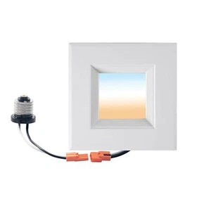 LEDMyplace 4-inch 9W Square Dimmable LED Recessed Downlight, 5CCT Changebale ... - Picture 1 of 8