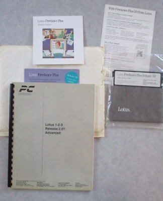 LOTUS Freelance 3.0 Auto Demo Disks 5.25" + Release 2.01  Training Manual - Image 1 of 4