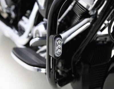 Denali T3 Signal Pods Front Crashbar Mount Kit Black Aprilia Dorsoduro 750 08-15 - Image 1 of 3