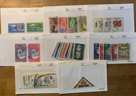 Colombia Airmail MH/Used Lot from Dealer Stock #1 Cover