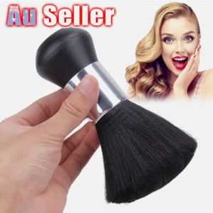 Clean Hairdressing Hair Cutting Stylist TU Neck Brush Barber Black Salon Duster - Picture 1 of 12