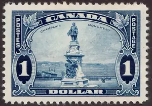 1935 Canada Sc# 227 Champlain Statue - $1 KGV Pictorial Issue - MNH Cv$82.50 usd - Picture 1 of 1