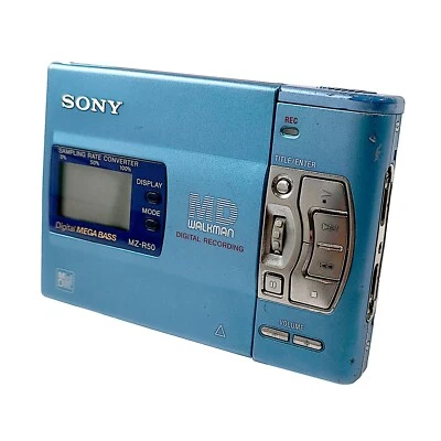 Sony MZ-R50 MiniDisc Recorder Blue - Tested Working MD Player - Image 1 of 4