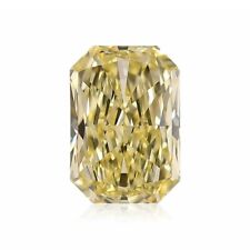 1.20 Carat Diamond Yellow Color Radiant Shape IF Clarity GIA Certified Rare Gift