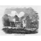 Surrey Wotton Church   Antique Print 1859