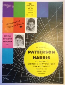 Patterson Vs Harris Heavyweight Championship Program 8/18/1958  Los Angeles - Picture 1 of 4