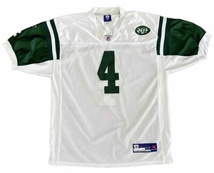 Brett Favre #4 New York Jets NFL Football Jersey Mens 54 Reebok Captain Sewn - Picture 1 of 7