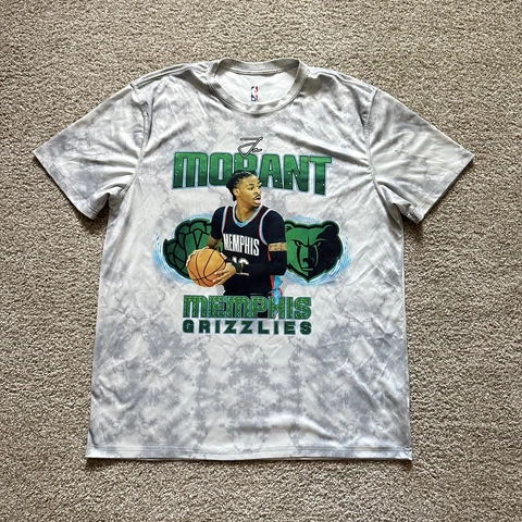 Memphis Grizzlies Ja Morant AOP Shirt Jersey Size XL Morant 12 Nylon Lightweight Cover