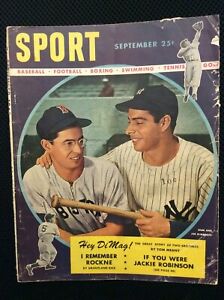 1947 Sport Magazine September Dom and Joe DiMaggio Cover M203