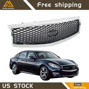 For 2015 2016-2019 Infiniti Q70 Q70L Front Bumper Grille Grill W/Camera Option - Picture 1 of 11