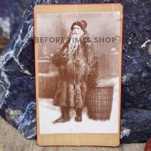 Antiguo ID'd T.L. Fotografía Kane CDV vestida con disfraz de Santa Claus Kane PA - Imagen 1 de 3