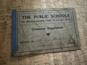 THE PUBLIC SCHOOLS New York Grammar Department 1910-1911 Report Card Antique - Imagen 1 de 5