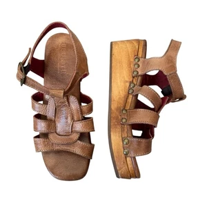 BEDSTU Fabiola Platform Sandal Tan Rustic Size 6  - Picture 1 of 10
