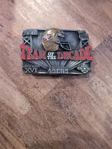 Vintage San Francisco 49ers Team Of The Decade Mens Belt Buckle -2,529/10,000 - Picture 1 of 4