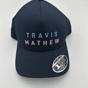 Travis Mathew Golf Mütze Cap Snapback 110 Flex Fit Firework Float rot weiß blau - Bild 1 von 5