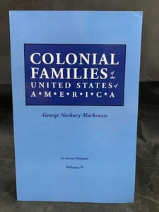 Colonial Families of the United States of America Volume V - George Norbury Mack - Imagen 1 de 7