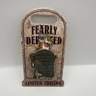 Broche Shere Khan Disney Villains Fearly Departed Tombstone LE 5000  - Imagem 1 de 4