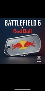 Battlefield 6 | Etiqueta de perro exclusiva de edición limitada de Red Bull | CÓDIGO BF6 RARO + XP - Imagen 1 de 2
