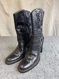 Harley Davidson “Danielle” Womens Size 9 Black Heel Boots - Picture 1 of 5