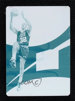 2017-18 Immaculate Sole of the Game Printing Plate Cyan 1/1 Karl Malone HOF i4d - Image 1 of 3