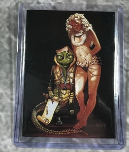 Tarjeta coleccionable Angels and Amazons Chris Achilleos Pin Up #28 The Alien Contract - Imagen 1 de 2