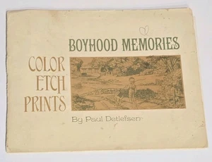 Impresiones grabadas a color Paul Detlefsen - Recuerdos de la infancia - Juego de cuatro impresiones arte de colección - Imagen 1 de 8