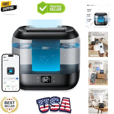 Smart 4L Top Fill Humidifier: Whisper-Quiet 36H Runtime for Effortless Comfort - Image 1 of 4