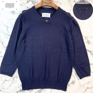 Vintage Maison Margiela V-Neck Wool Knit Purple M - Picture 1 of 7